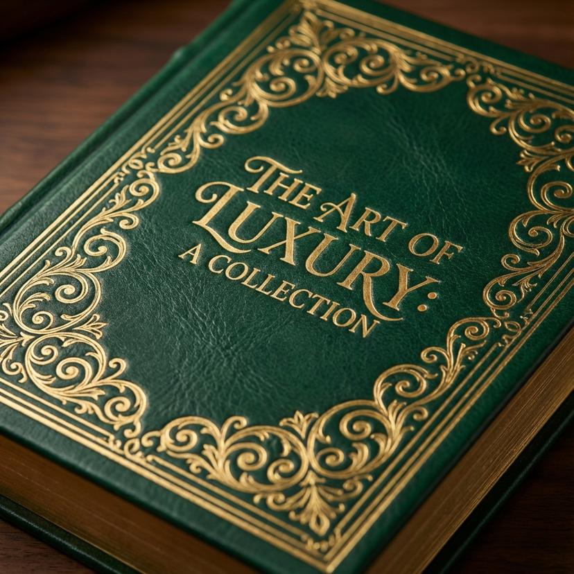 Gold-foiled hardcase book binding