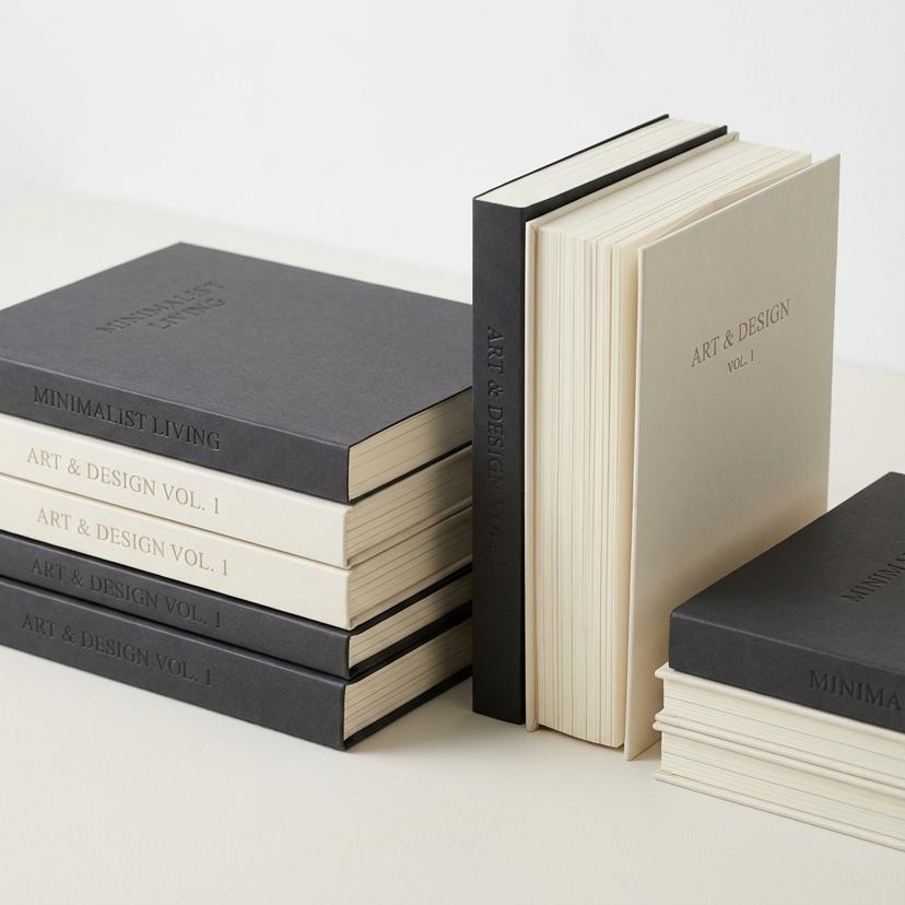 Premium perfect bound books with smooth spines and sharp edges